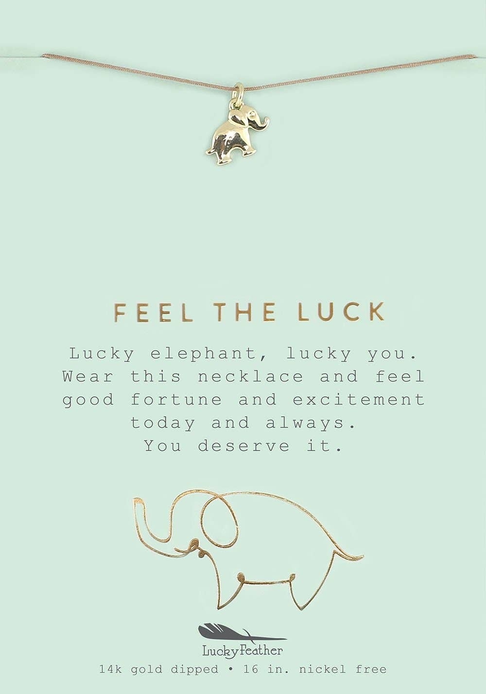 Lucky elephant necklace best sale